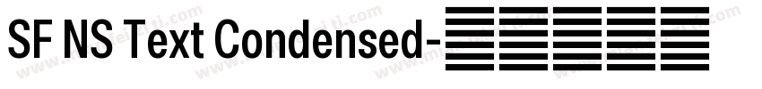 SF NS Text Condensed字体转换